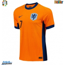 Nederland Xavi Simons #7 Hjemmedrakt EM 2024 Kortermet